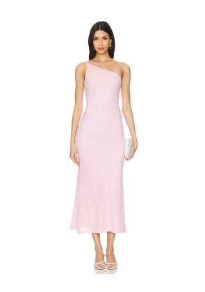 Bardot Albie Knit Maxi Dress in Pink. Size 12, 2, 4, 6, 8.