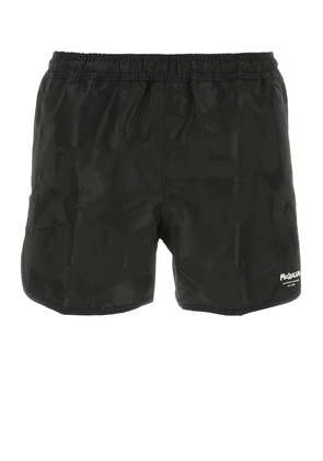 Alexander Mcqueen Black Polyester Swimming Shorts