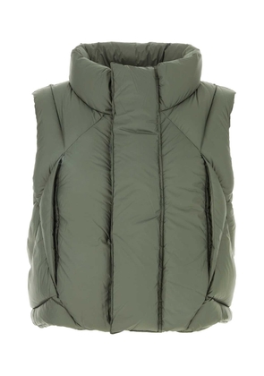 Entire Studios Army Green Polyester Sleeveless Down Jacket