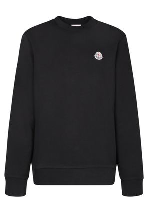 Moncler Logo Patch Black Sweatshirt