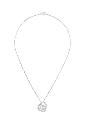 Boucheron 18kt white gold diamond pendant necklace - Silver
