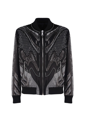 Balmain All-Over Embroidered Jacket With Studs