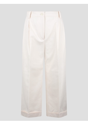 Maison Kitsuné Double Pleats Cropped Pants