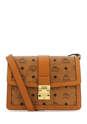 Mcm Printed Canvas And Leather Tracy Crossbody Bag