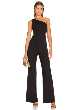 Susana Monaco x REVOLVE Asymmetrical Cut Out Jumpsuit in Black. Size S.