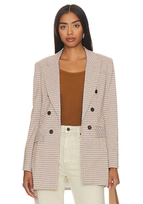 1. STATE Long Double Breasted Blazer in Tan. Size 2, 6, 8.