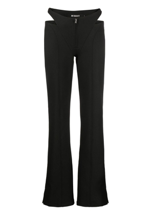 MISBHV cut-out straight-leg trousers - Black