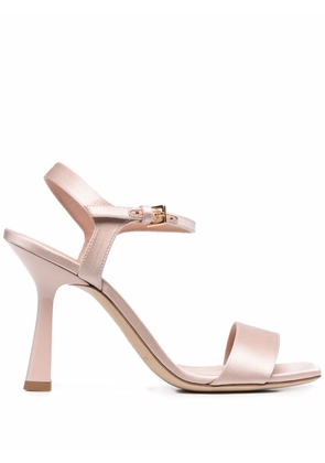 Alberta Ferretti metallic tapered-heel sandals 105mm - Pink