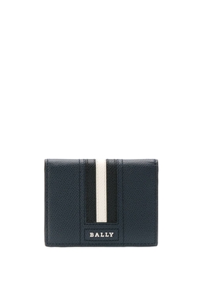 Bally logo stripe wallet - Blue