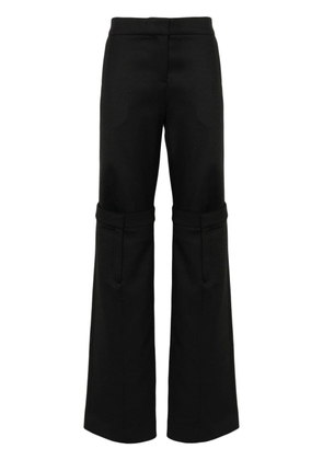 Coperni layered straight-leg trousers - Black