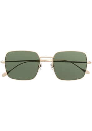 Gucci Eyewear square frame sunglasses - Gold