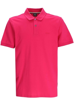 BOSS Pallas cotton polo shirt - Pink