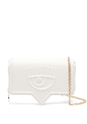 Chiara Ferragni Eyelike chain wallet - White