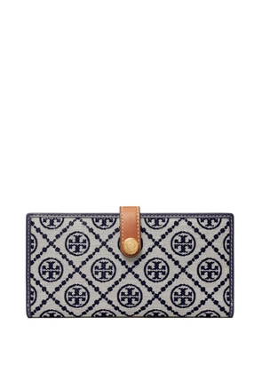 Tory Burch T Monogram Slim wallet - Blue