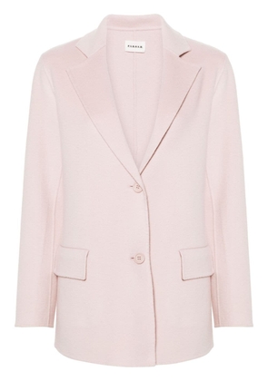 P.A.R.O.S.H. notched-lapel brushed jacket - Pink