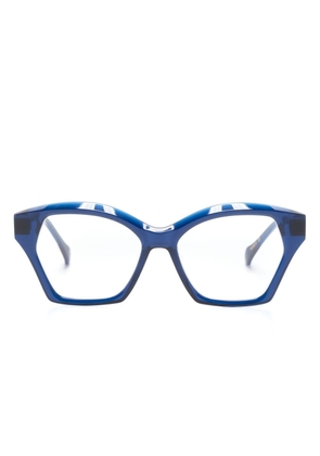 Etnia Barcelona Snake Eyes oversize-frame glasses - Blue