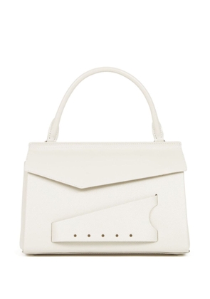 Maison Margiela Snatched leather tote bag - White