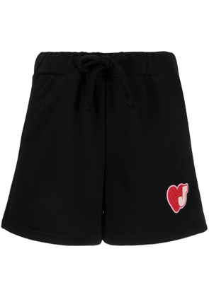 Joshua Sanders logo-appliqué drawstring shorts - Black