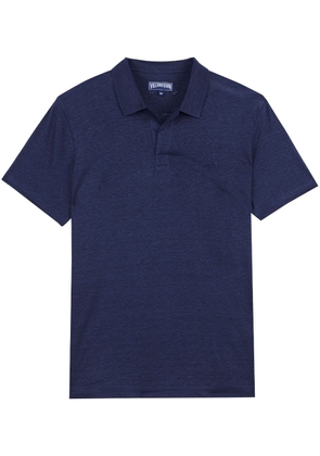 Vilebrequin embroidered-logo polo shirt - Blue