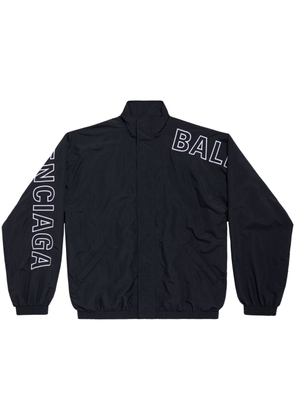 Balenciaga logo-print track jacket - Black
