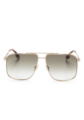 Victoria Beckham Eyewear V-Line Navigator pilot-frame sunglasses - Gold