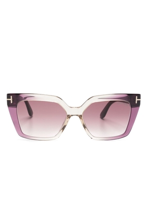 TOM FORD Eyewear square-frame ombré-effect sunglasses - Purple