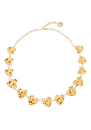 Oscar de la Renta crushed heart necklace - Gold
