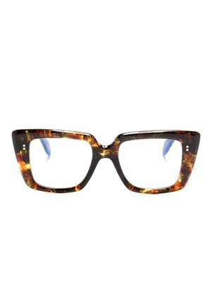 Cutler & Gross tortoiseshell-effect square-frame glasses - Brown