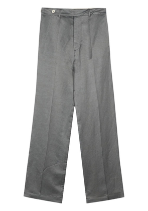 Alysi slub-texture tailored trousers - Grey