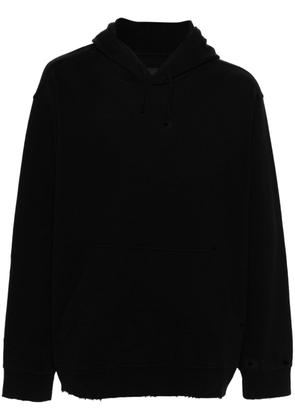 Givenchy Cut & Sewing cotton hoodie - Black