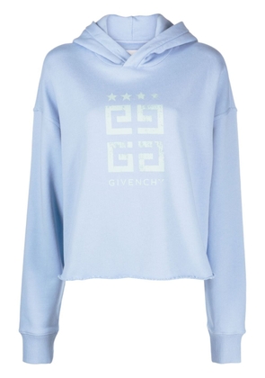 Givenchy 4G logo-print cotton hoodie - Blue