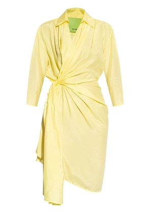 GAUGE81 Miya silk midi dress - Yellow