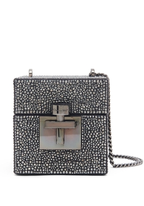 Oscar de la Renta Alibi Cube crystal-embellished bag - Black