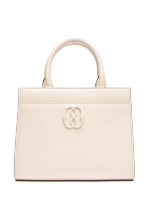 Bally logo-plaque leather tote bag - Neutrals