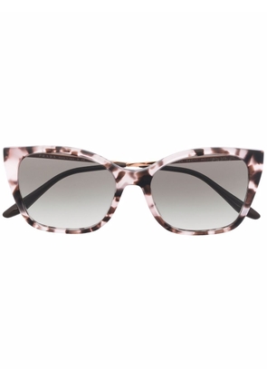 Prada Eyewear tortoiseshell oversized-frame sunglasses - Pink