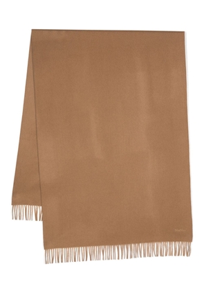Max Mara Baci fringed cashmere scarf - Brown