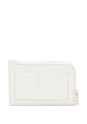 Patou logo-stamp leather cardholder - Neutrals