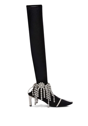 Jil Sander crystal-embellished boots - Grey