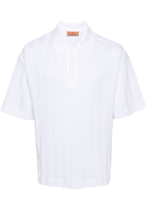 Missoni zigzag-woven polo shirt - White