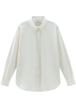 Woolrich cotton poplin long-sleeve shirt - White