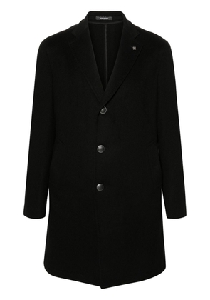 Tagliatore single-breasted cashmere coat - Black