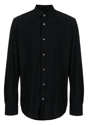 Boggi Milano classic-collar stretch shirt - Black