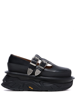 Toga Pulla platform leather loafers - Black