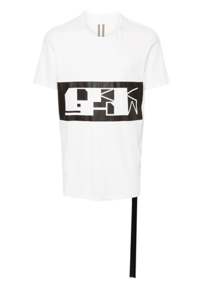 Rick Owens DRKSHDW logo-tape organic cotton T-shirt - White