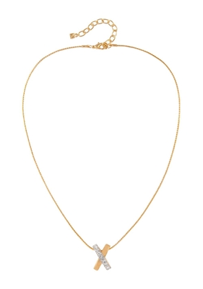 Nina Ricci 1980s X pendant necklace - Gold