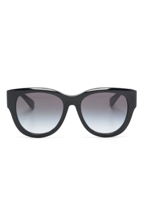 Chloé Eyewear logo-print round-frame sunglasses - Black