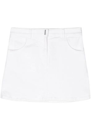 Givenchy 4G-motif denim mini skirt - Neutrals
