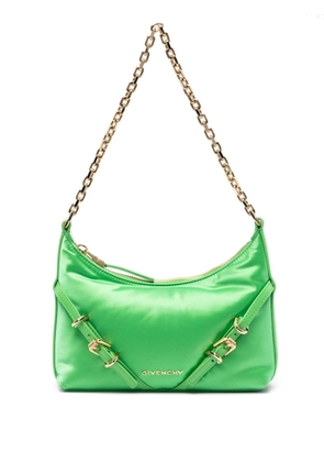 Givenchy logo-lettering zipped shoulder bag - Green