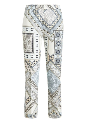 ETRO paisley patchwork tailored trousers - Blue