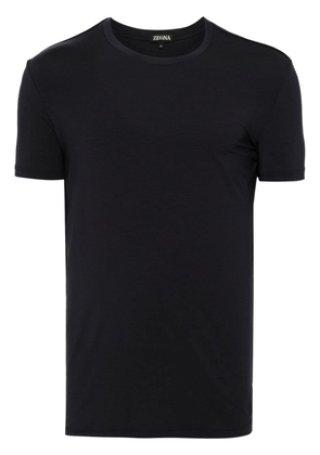 Zegna crew-neck short-sleeve T-shirt - Blue